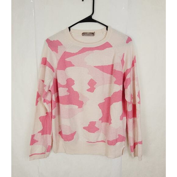 Brodie pink camo cashmere long sleeved sweater Size medium...